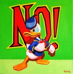 Michael Loeb  "No - tMichael Loeb  "No - the new yes", 29 x 29 cm, 2023, Oil on Canvashe new yes", 29 x 29 cm, 2023, Oil on Canvas