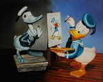Michael Loeb "1928 - Painting the past", 40 x 50 cm, 2023, Oil on Canvas