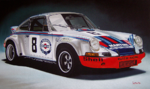 Michael Loeb "Porsche RSR" 80 x 120 cm, Oil on CanvasOil on Canvas