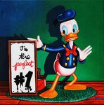 Michael Loeb "Praise yourself", 30 x 30 cm, 2023, Oil on Canvas