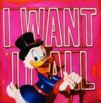 Michael Loeb  "I want it all 2. version", 50 x 50 cm, 2023, Oil on Canvas