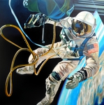 Michael Loeb, "Beyond horizon", 150 x 150 x 4 cm, 2016, Oil on Canvas