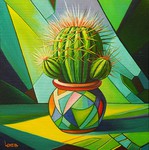 Michael Loeb "Thorn hair", 29 x 29 cm, 2025, Oil on Canvas