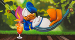 Michael Loeb "Donald on duty", 90 x 119 cm, 2016, Oil on Canvas
