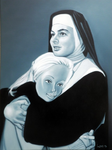 Michael Loeb "God loves plastic, Barbie", 70 x 100 cm, 2014, Oil on Canvas