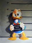 Michael Loeb "Bad Duck mugshot", 65 x 90 cm, 2014, Oil on Canvas